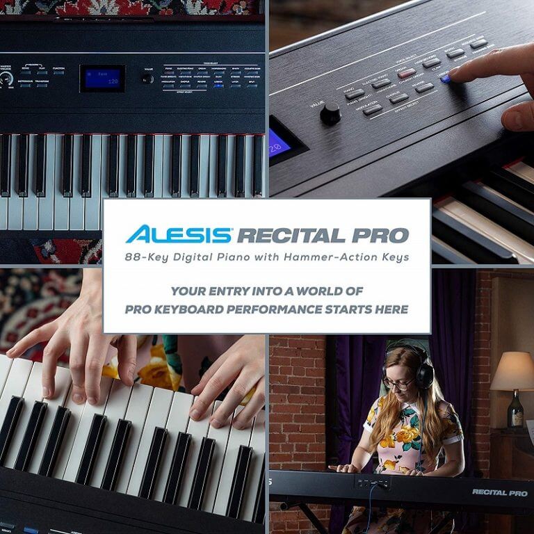 Alesis Recital Pro 88 Key Digital Piano The Keyboard Piano Shop