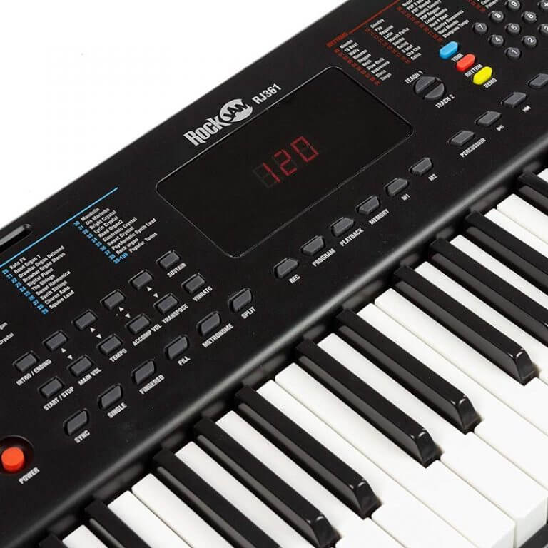 RockJam RJ361 61Key Portable Electric Keyboard The Keyboard Piano Shop