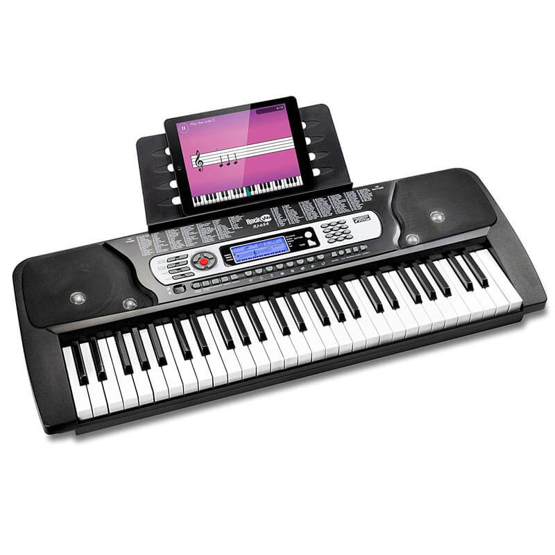 RockJam 54-Key Portable Digital Piano Keyboard