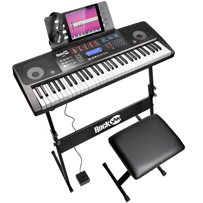 RockJam RJ761-SK Key Electronic Interactive Teaching Keyboard