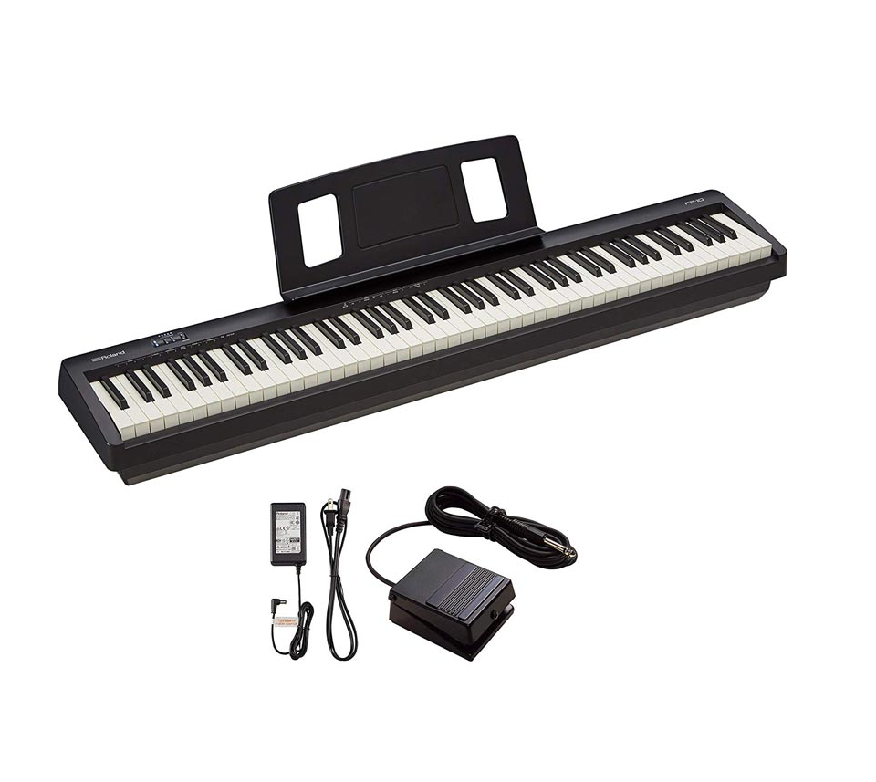 ROLAND FP-10-BK simple compact piano avec 88 note weighted key action black