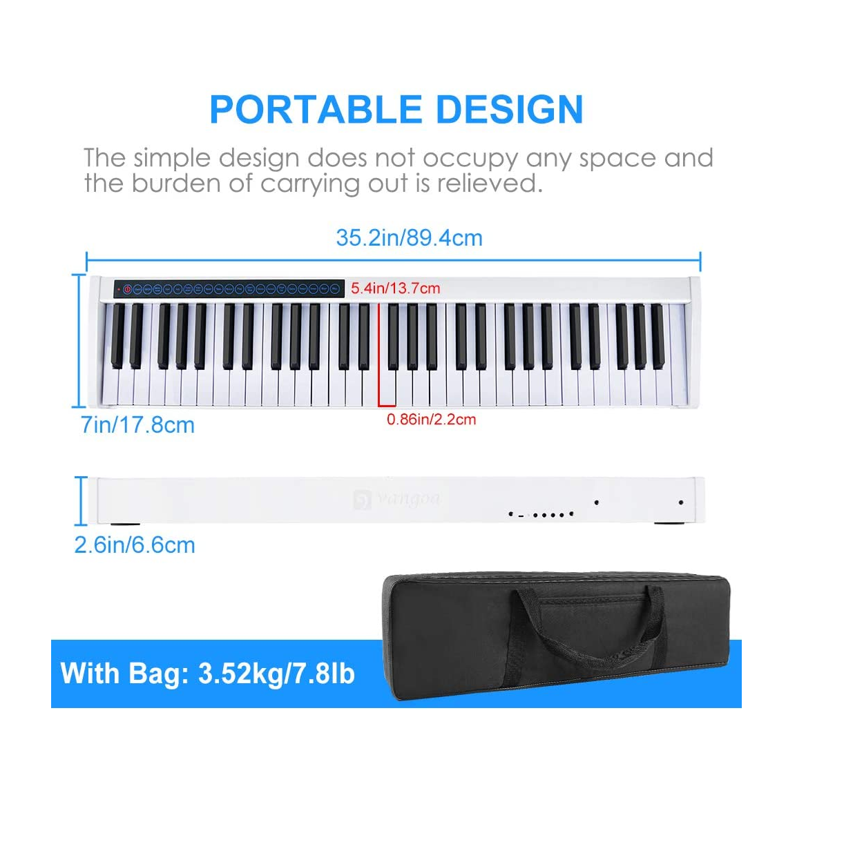 Vangoa Folding Piano Review! 88 Full Sized Keys in a Small Package